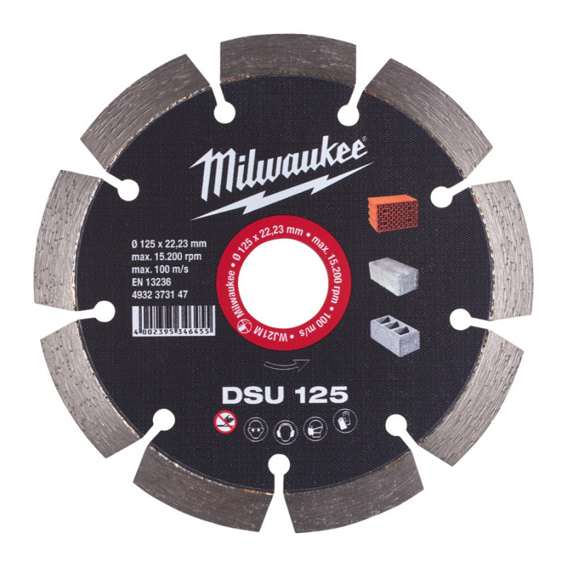 Dimanta griezējdisks DSU Ø 125 mm Milwaukee