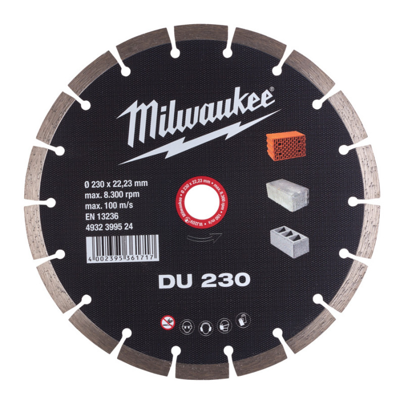 Dimanta griezējdisks DU Ø 230 mm Milwaukee