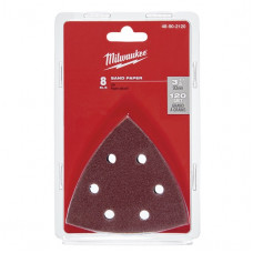 Smilšpapīrs H&L 93X93 60 GR  ar caurumiem, pašlīmējošais 8 gb Milwaukee
