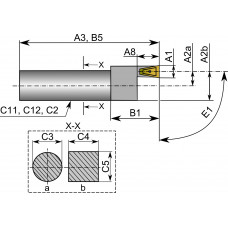 Nodurgriežņa plāksnīšu turētājs TGB 32-3 / T-CLAMP Taegu Tec