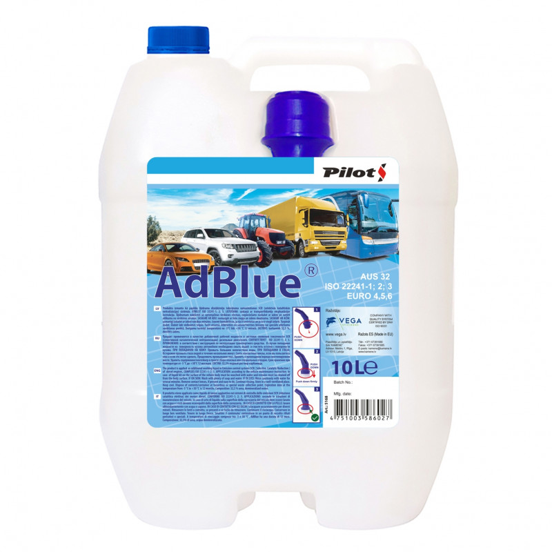 AdBlue šķidrums 10L kanna