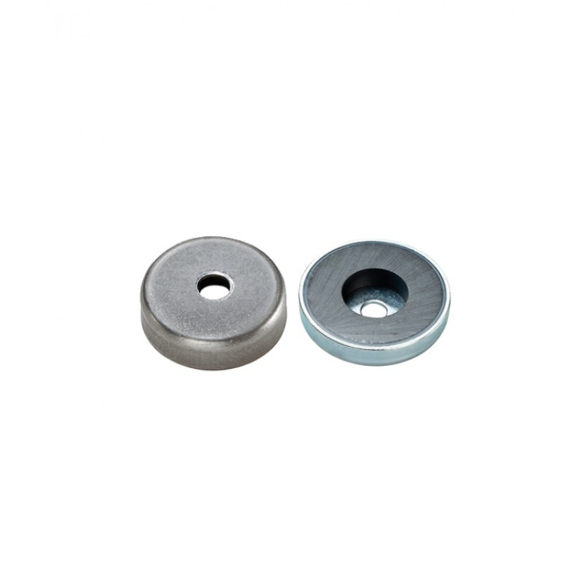 Ferīta magnēts ar cinka pārklājumu Ø 50 x 10,0 x 8,5 x 22 mm N180 Assfalg