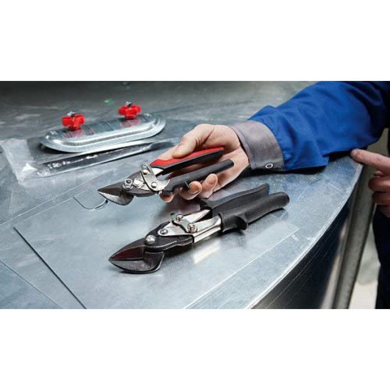 Kompaktas skārda šķēres 180mm kreisās Bessey