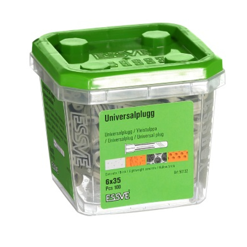 Universālie dībeļi 6x35 iepak.100 gb ESSVE 