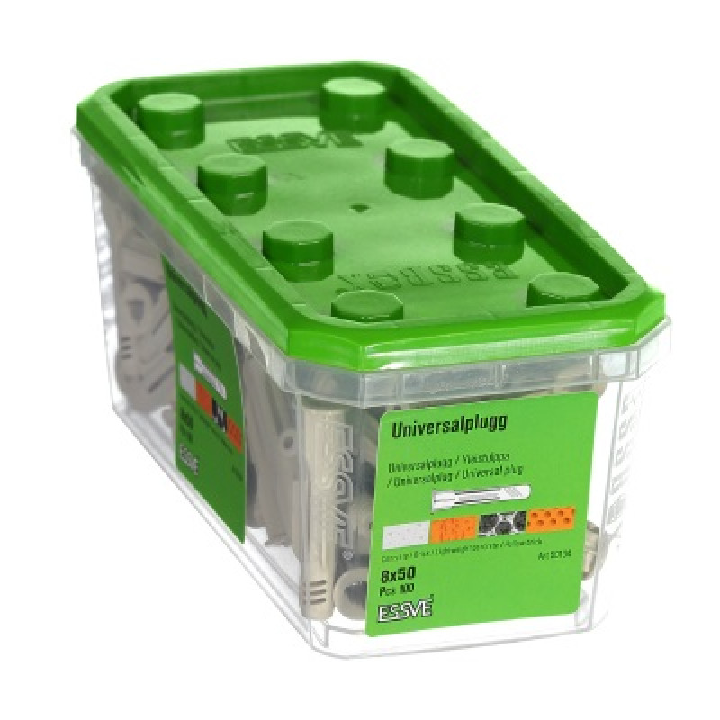 Universālie dībeļi 8x50 iepak. 100 gb ESSVE