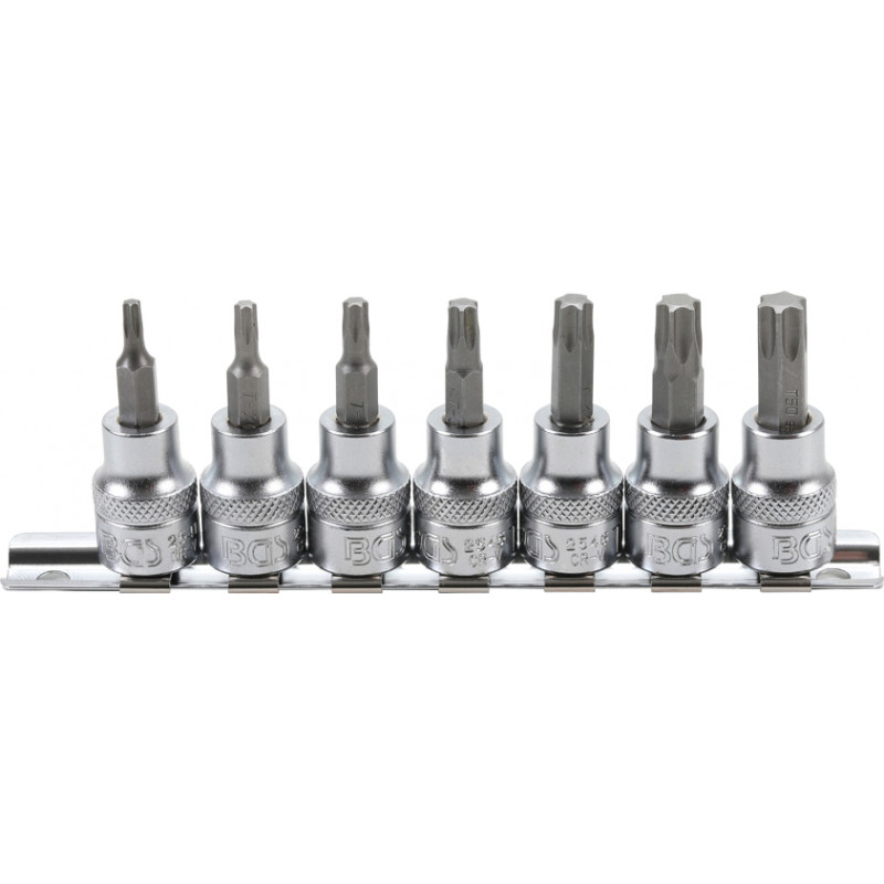 Bitu komplekts 3/8" muciņās T15-T50 7 gb BGS
