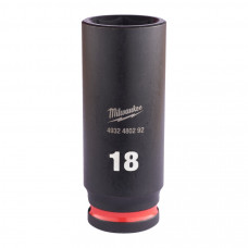Trieciena muciņa 18 mm 3/8" pagarināta Milwaukee