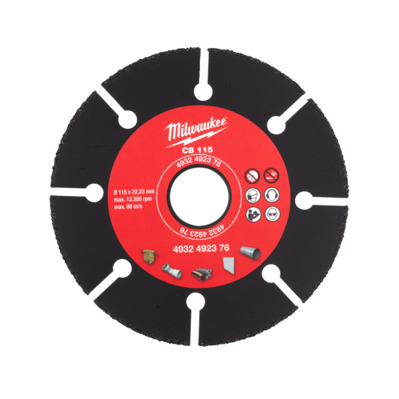 Dimanta ripa ⌀ 115 mm dažādiem materiāliem Milwaukee