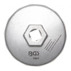 Eļļas filtra atslēga 14 kantes D74mm 1/2" BGS