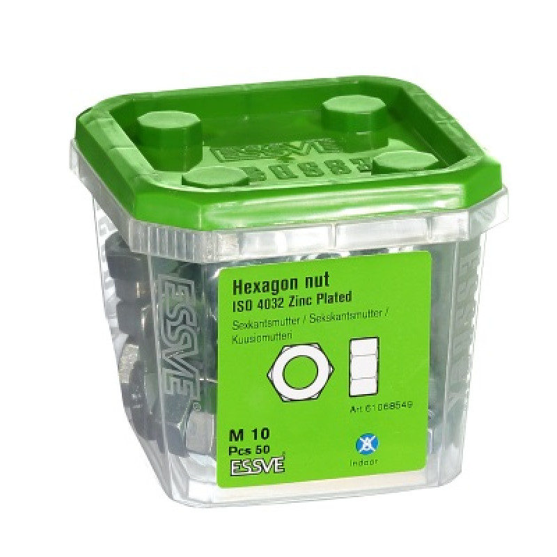 Uzgrieznis M10 DIN934 iepak. 50 gb ESSVE