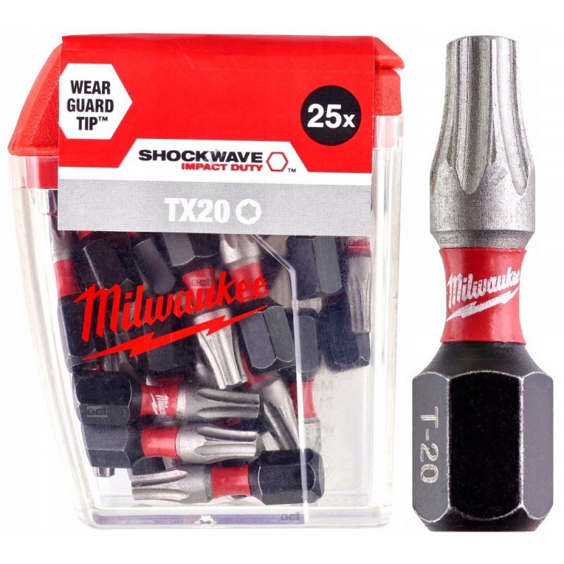 Bits TX20 25mm iepak.25gb Milwaukee