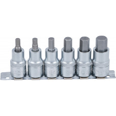 Bitu komplekts muciņās 1/2" 6-14 mm 6 gb BGS