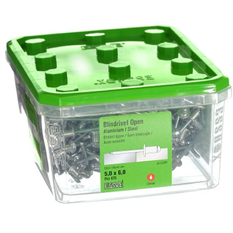 Kniede Al/St 5,0x6 izliekta galva iepak. 675gb ESSVE